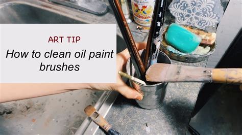 metal box for cleaning oil paint from brushes|best way to clean painting brushes.